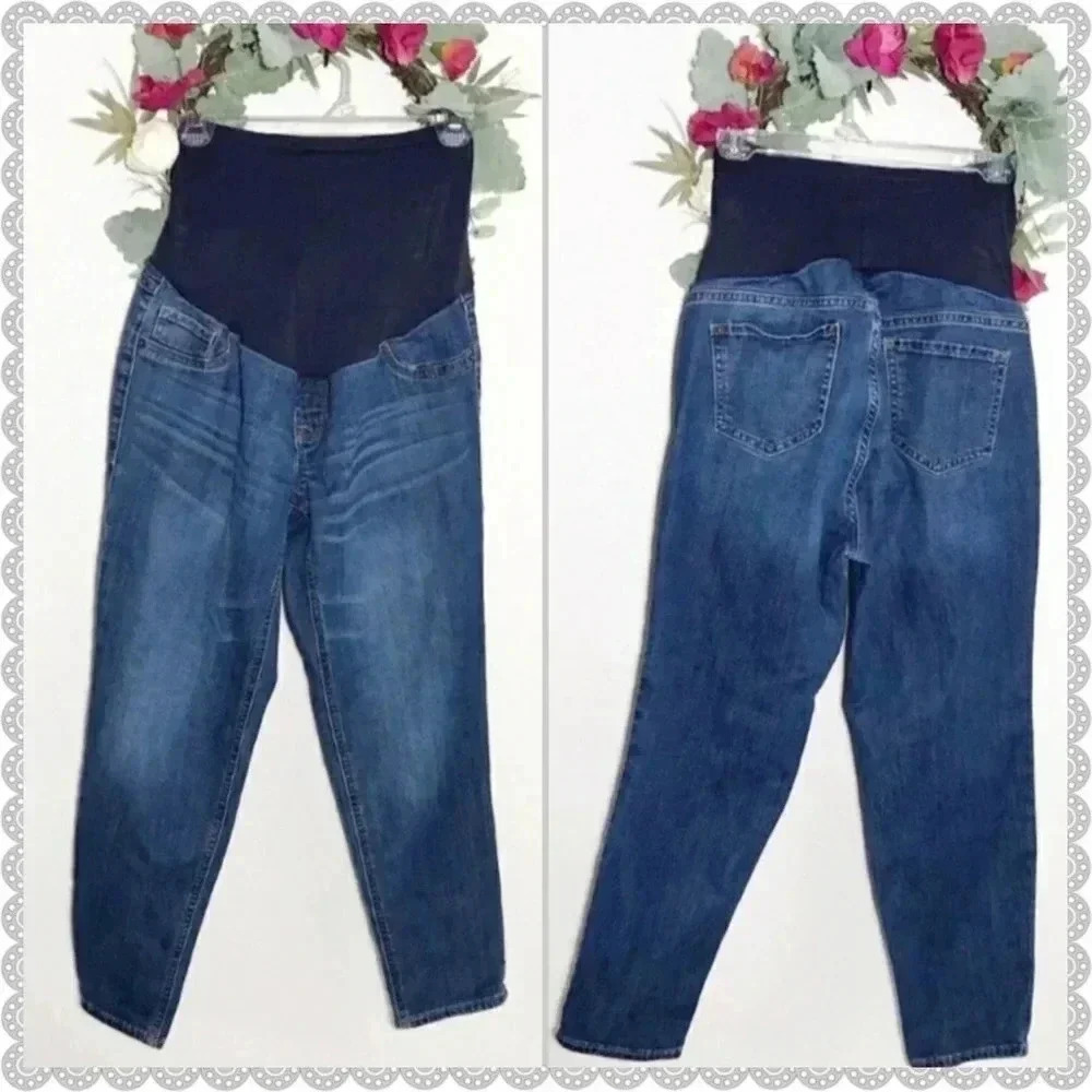 ⫸HOST PICK⫷ ✨BOGO FREE✨ Old Navy Maternity Blue Denim Washed Relaxed Pants